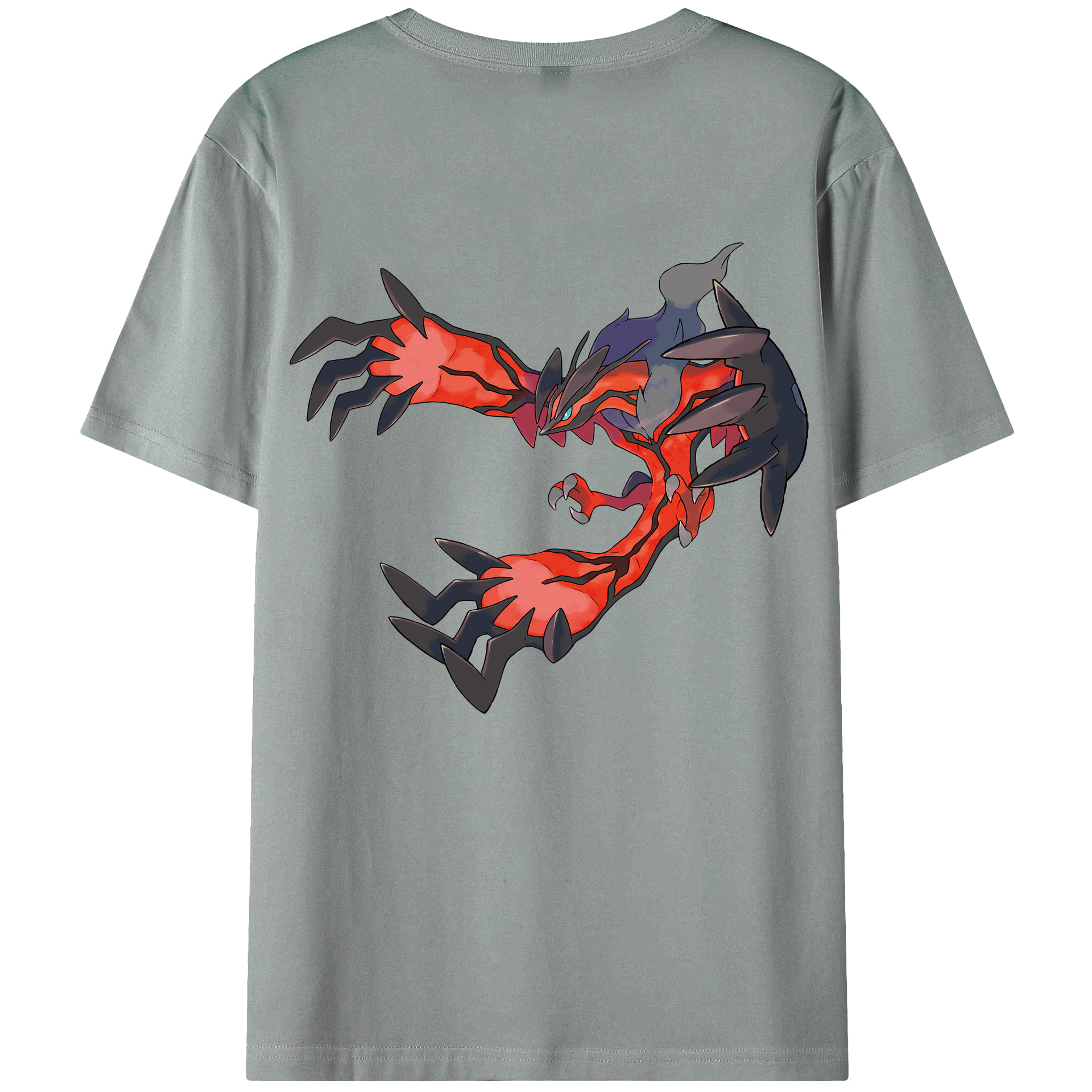（画像用） ポケットモンスター Pokémon 綿100％ メンズ半袖Tシャツ（バックプリント） 通気性